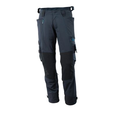 Broek, Dyneema kniezakken, stretch | 17079-311 | 010-donkermarine Broek, Dyneema kniezakken, stretch | 17079-311 | 010-donkermarine