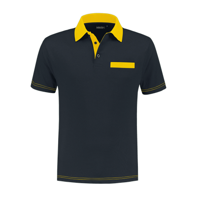 Wiskundig Emulatie heroïne Indushirt PS 200 Polo-shirt marine-geel | Online kopen