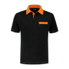 Afbeelding van Indushirt PS 200 Polo-shirt zwart-oranje