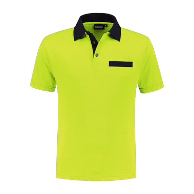 Indushirt PS 200 Polo-shirt lime-marine