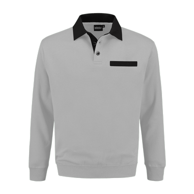 Indushirt PSW 300 Polosweater grijs-zwart