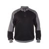 Afbeelding van Dassy tweekleurige sweater BASIEL | 300358 | zwart/cementgrijs