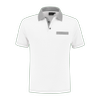 Afbeelding van Indushirt PS 200 Polo-shirt wit-grijs