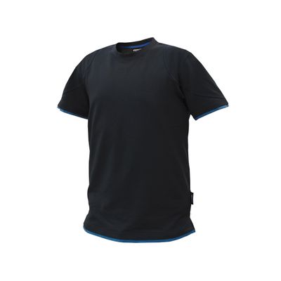 Foto van Dassy t-shirt KINETIC | 710019 | zwart/azuurblauw