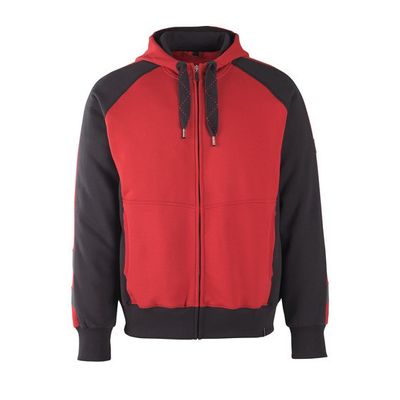 Mascot Wiesbaden capuchontrui met rits| 50566-963 | 0209-rood/zwart Mascot Wiesbaden capuchontrui met rits| 50566-963 | 0209-rood/zwart