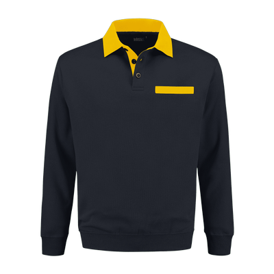 Indushirt PSW 300 Polosweater marine-geel