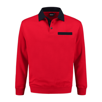 Indushirt PSW 300 Polosweater rood-marine