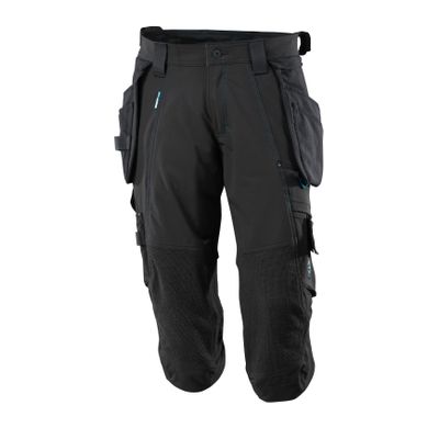 Driekwart broek, spijkerzakken, stretch | 17049-311 | 09-zwart Driekwart broek, spijkerzakken, stretch | 17049-311 | 09-zwart