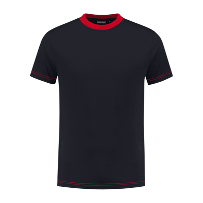 Indushirt TS 180 T-shirt marine-rood