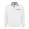 Afbeelding van Indushirt PSW 300 Polosweater wit-grijs