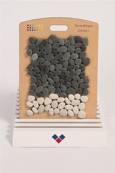 Pebbles Antraciet/White