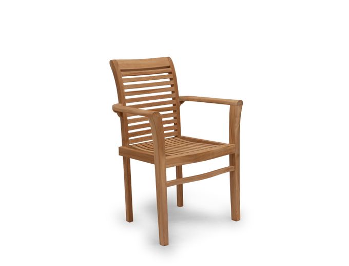 Afbeelding van Teak houten stoel Noor