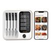 Afbeelding van INKBIRD INT-14-BW LUXE White Edition Draadloze Vleesthermometer met 4 Sondes