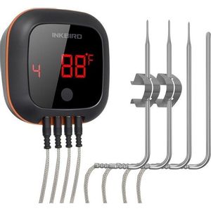 Foto van Inkbird IBT-4XS Slimme Vleesthermometer met LCD en Bluetooth