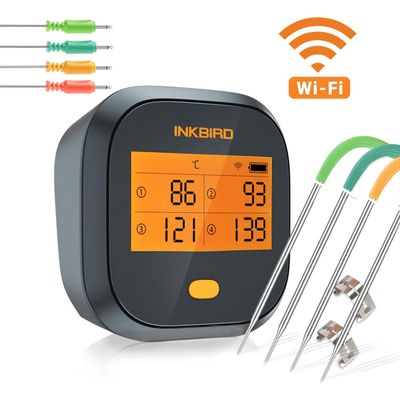 Afbeelding van Inkbird IBBQ-4T Slimme Vleesthermometer met LCD en WiFi
