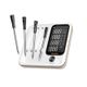 Afbeelding van INKBIRD INT-14-BW LUXE White Edition Draadloze Vleesthermometer met 4 Sondes