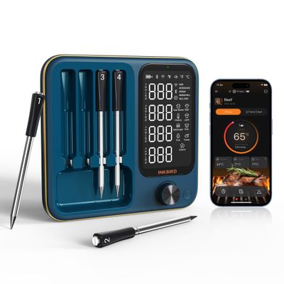 Foto van Inkbird BBQ Master Wireless Thermometer Estimated Cooking Time Pro Model 2026