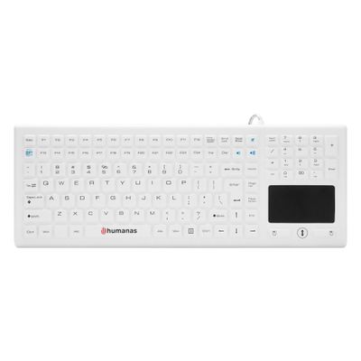 Afbeelding van Humanas medical keyboard IP68 White