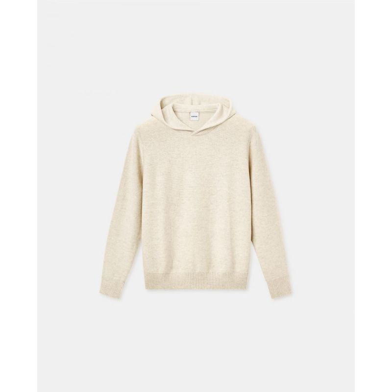 Aspesi Hooded Sweater Natural Cashmere Aspesi Hooded Sweater Natural Cashmere