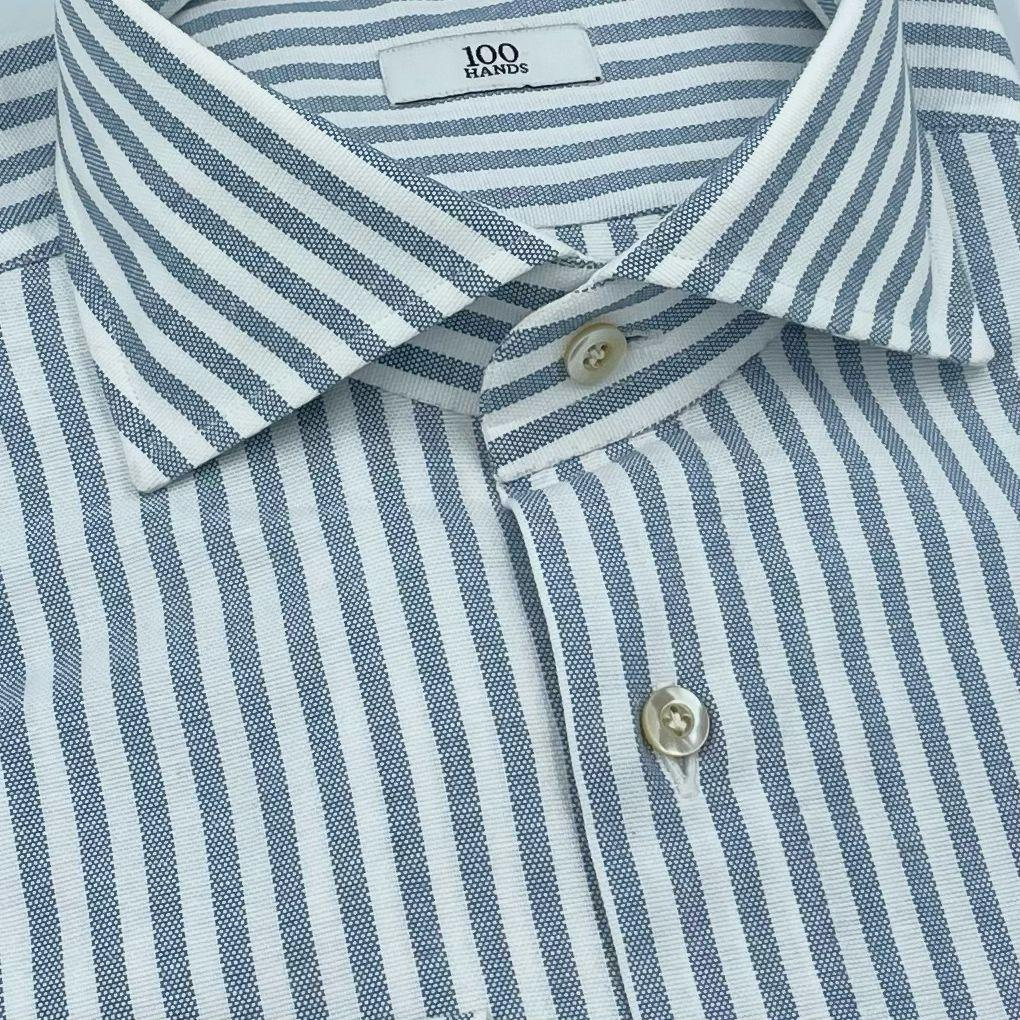 Afbeelding van 100 Hands Striped Blue/White Shirt